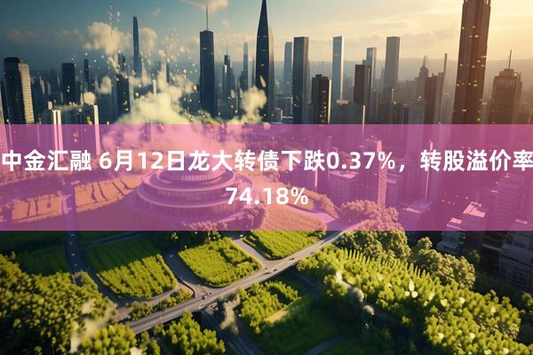 中金汇融 6月12日龙大转债下跌0.37%，转股溢价率74.18%